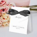 Search for wedding favor boxes Black and white