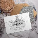 Search for sweet 16 save the dates Glitter