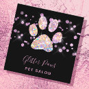 Search for glitter business cards pink