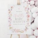 Search for floral baby shower welcome signs Pink flowers