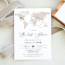 Search for travel bridal shower invitations adventure
