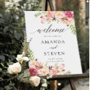 Search for pink flowers welcome wedding signs Peony