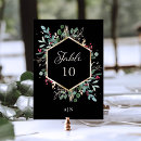 Search for winter wedding table cards Gold