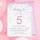 Search for confetti birthday invitations Purple
