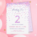 Search for girl 2nd birthday invitations Girls second birthday