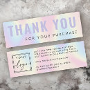 Search for thank you for your purchase business cards homemade goods promotional supplies
