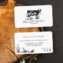 Search for cow business cards farmer