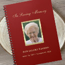 Search for memorial notebooks Funeral registry