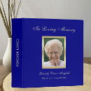 Search for memorial remembrance book binders In loving memory