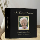 Search for memorial remembrance book binders Funeral