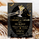 Search for adult halloween invitations Gothic skull party