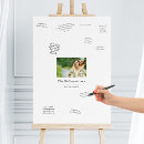 Search for wedding guest books Signing board
