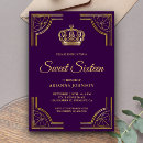 Search for golden birthday invitations Chic