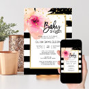 Search for pink and black invitations White