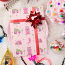 Search for pink cowgirl boots wrapping paper Pattern