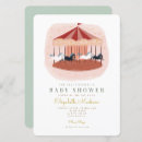 Search for carousel baby shower invitations Pink
