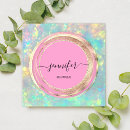 Search for glitter business cards Pink