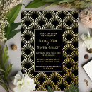 Search for 1920s wedding invitations Silver