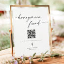 Search for honeymoon fund wedding signs Black and white