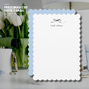 Search for scalloped note cards Blue