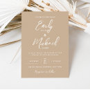 Search for taupe wedding invitations Calligraphy script