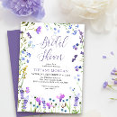 Search for purple bridal shower invitations Lavender