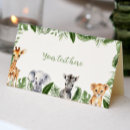 Search for safari place cards Jungle