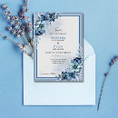 Search for steel blue wedding invitations Flowers