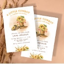 Search for little cowboy baby shower invitations Cowgirl