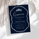 Search for navy blue birthday invitations Watercolor