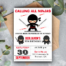 Search for ninja birthday invitations warrior