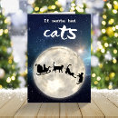 Search for black cat christmas cards Santa sleigh