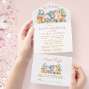 Search for giraffe baby girl shower invitations Safari animals