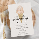 Search for ice cream bridal shower invitations Calligraphy script