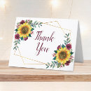 Search for sunflower wedding thank you cards Elegant