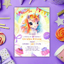 Search for kids magic birthday invitations colorful