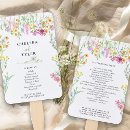 Search for wildflower wedding programs Order of service