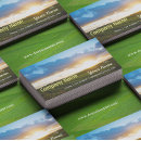 Search for blue sky and clouds business cards Sunset