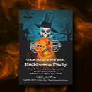 Search for scary halloween invitations Skeleton