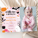 Search for our little boo is turning two birthday invitations Pumpkin