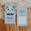 Search for panda bear business cards Cute