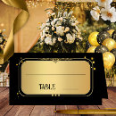Search for black and gold place cards Stylish
