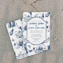 Search for toile wedding invitations Navy