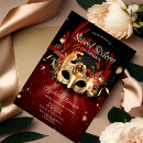 Search for masquerade invitations red