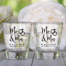 Search for bride and groom shot glasses Modern