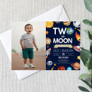 Search for moon birthday invitations Two the moon