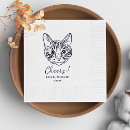 Search for thank you napkins Cat
