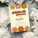 Search for retro bridal shower invitations 70's