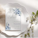 Search for floral arch wedding invitations Dusty blue