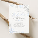 Search for blue snowflake baby shower invitations winter wonderland